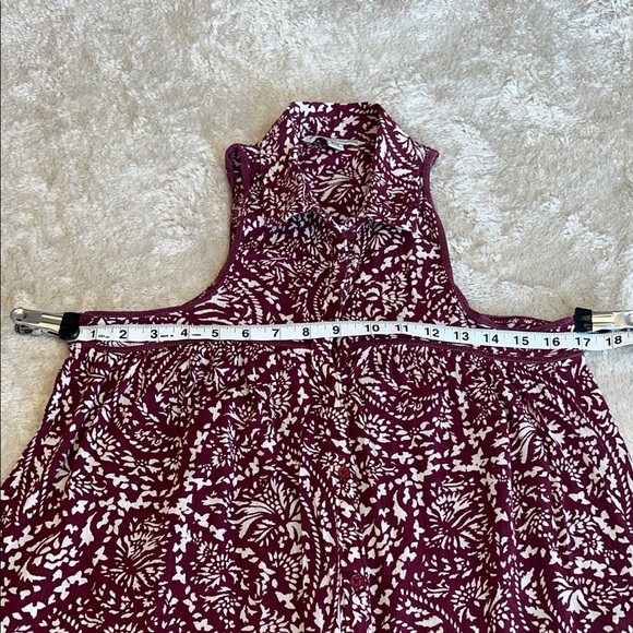 American Eagle Outfitters Red and White Button‎ Down Blouse Size XS - Picture 8 of 8